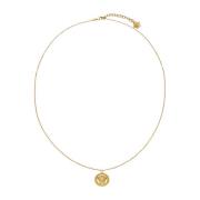 Gouden Medusa Charme Ketting Versace , Yellow , Heren