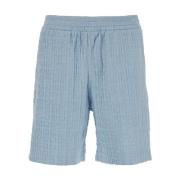 Blauwe 4G Borduurwerk Shorts Givenchy , Blue , Heren