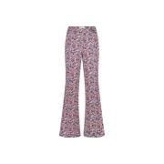 Hoge Taille Flared Broek Fabienne Chapot , Multicolor , Dames