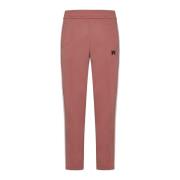 Zwarte Broek met Zijstreepdetail Palm Angels , Pink , Heren