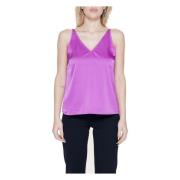 V-hals Band Top Lente/Zomer Collectie Vila , Purple , Dames