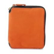 Studded Zip-Around Leather Wallet Comme des Garçons , Orange , Heren