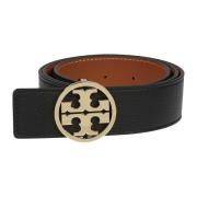 Elegant zwart/goud Miller riem Tory Burch , Black , Dames