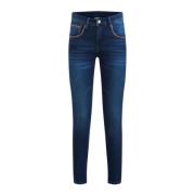 Blauwe Rits Knoop Jeans Vrouwen Lente Alviero Martini 1a Classe , Blue...