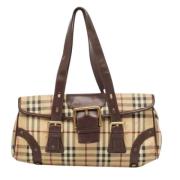 Pre-owned Leather shoulder-bags Burberry Vintage , Multicolor , Dames