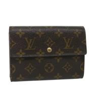 Pre-owned Canvas wallets Louis Vuitton Vintage , Brown , Dames