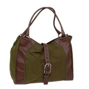 Pre-owned Nylon totes Prada Vintage , Green , Dames