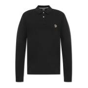 Lange mouw polo PS By Paul Smith , Black , Heren