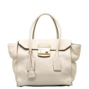 Pre-owned Leather prada-bags Prada Vintage , Beige , Dames