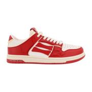 Rode Sneakers Veterschoenen Leren Schoenen Amiri , Red , Heren