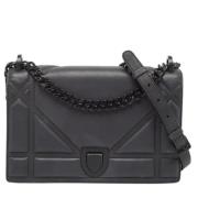 Pre-owned Leather shoulder-bags Dior Vintage , Black , Dames