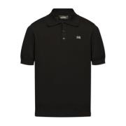 Polo met logo Dsquared2 , Black , Heren