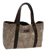 Pre-owned Leather totes Gucci Vintage , Brown , Dames