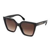 Stijlvolle zonnebril met Maison design Fendi , Black , Unisex