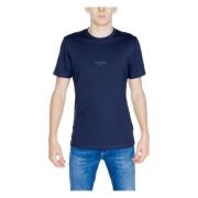 Heren Katoenen Tee Herfst/Winter Collectie Guess , Blue , Heren