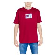 Street Sign T-Shirt Herfst/Winter Collectie Tommy Jeans , Red , Heren