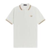 Slim Fit Twin Tipped Polo Fred Perry , White , Heren