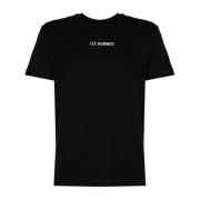 Klassieke Ronde Hals T-Shirt Les Hommes , Black , Heren