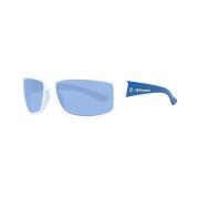Blauwe Lens Rechthoekige Zonnebril UV Bescherming BMW , Blue , Heren