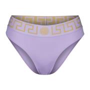 Griekse Bikini Broek Paars Nylon Versace , Purple , Dames