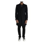 Zwarte Trenchcoat Jas Dolce & Gabbana , Black , Heren