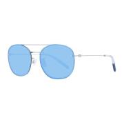 Blauwe Ronde Zonnebril met UV-bescherming Tommy Hilfiger , Multicolor ...