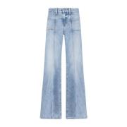 Blauwe Spijkerbroek Diesel , Blue , Dames