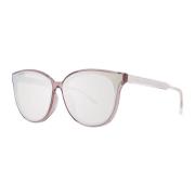 Roze Cat Eye Mirrored Zonnebril Jimmy Choo , Pink , Unisex