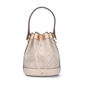 Witte Bucket Tas Mini Tory Burch , White , Dames