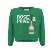 Kasjmier Jacquard Crewneck Sweater Rosè Privè MC2 Saint Barth , Green ...