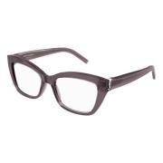 Lichtbruine Brillenframes SL M117 Saint Laurent , Brown , Unisex