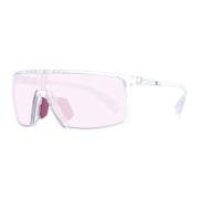 Mono Lens Zonnebril met UV-bescherming Adidas , White , Unisex