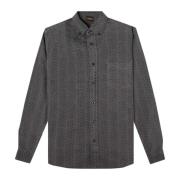 Donkergrijze Lambe Shirt Hugo Boss , Gray , Heren