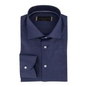 Zakelijk Overhemd Donkerblauw Tailored Fit John Miller , Blue , Heren