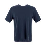 Gebreid Effect Jersey T-Shirt Herno , Gray , Heren