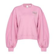 Love Birds Geborduurde Boxy Sweatshirt Roze Pinko , Pink , Dames