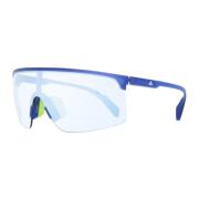 Blauwe Mono-Lens Zonnebril met Fotochromatische Spiegeleffect Adidas ,...