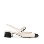 Lakleren Pumps met Kettingdetails Miu Miu , Multicolor , Dames