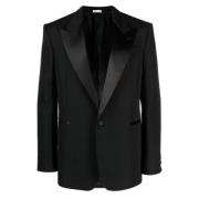 Klassieke Single-Breasted Blazer Alexander McQueen , Black , Heren