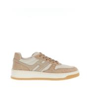 Beige Sneakers Basketmade in Italië Hogan , Beige , Dames