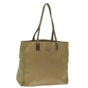 Pre-owned Nylon totes Prada Vintage , Beige , Dames