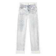 Straight Jeans - 2001 D-Macro Diesel , White , Heren