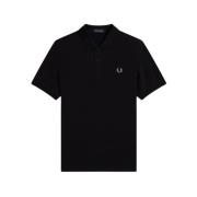 Geborduurd Poloshirt Fred Perry , Black , Heren