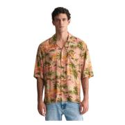 Korte mouwen Hawaiiaans overhemd losse pasvorm Gant , Multicolor , Her...