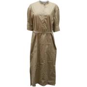 Cotton dresses Joseph , Beige , Dames