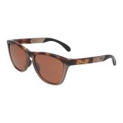 Sportieve Vierkante Zonnebril Oakley , Brown , Unisex