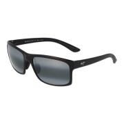 Vierkante Acetaat Zonnebril Pokowai Arch Maui Jim , Black , Unisex