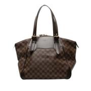 Pre-owned Leather totes Louis Vuitton Vintage , Brown , Dames