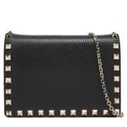 Pre-owned Leather pouches Valentino Vintage , Black , Dames
