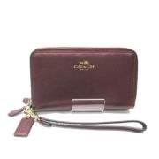 Pre-owned Leather wallets Coach Pre-owned , Red , Dames